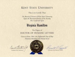 Honorary Degree, Doctor of Humane Letters