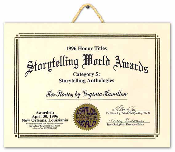 1996 honor titles storytelling world award