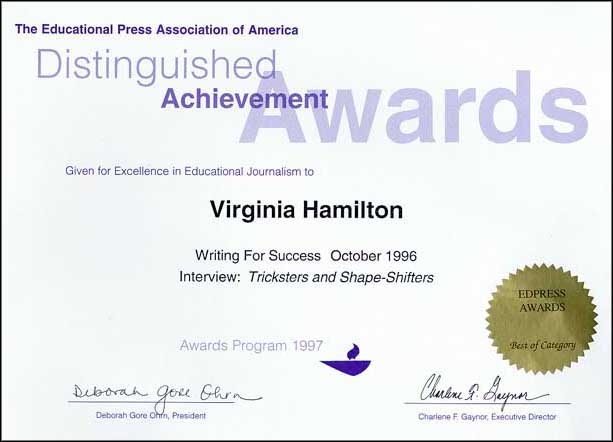 Distinguished Achievement Award -1997 